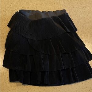 H&M Black Tiered Mini Skirt